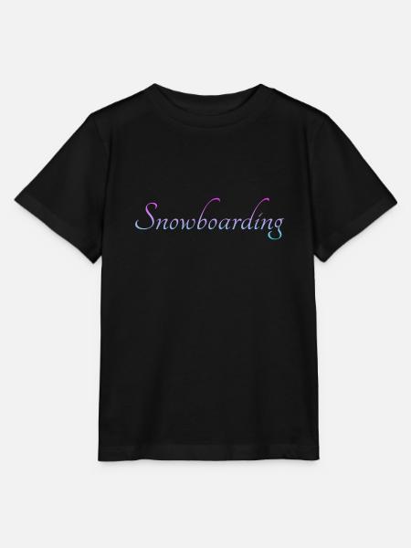 snowboarding - Stanley/Stella Kinder T-Shirt MINI CREATOR  - Schwarz