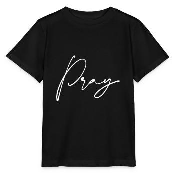Pray pray gift - Stanley/Stella MINI CREATOR Kids’ T-Shirt - black - Front - Mikhail (115cm)