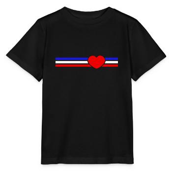Schleswig-Holstein Herz - Stanley/Stella Kinder T-Shirt MINI CREATOR  - Schwarz - Vorne - Mikhail (115cm)