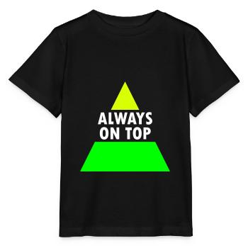 Always on top (geteiltes Dreieck) - Stanley/Stella Kinder T-Shirt MINI CREATOR  - Schwarz - Vorne - Mikhail (115cm)