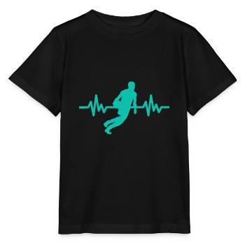 Haertbeat Basketball - USA - Team Sport - Hoops - Stanley/Stella Kinder T-Shirt MINI CREATOR  - Schwarz - Vorne - Mikhail (115cm)