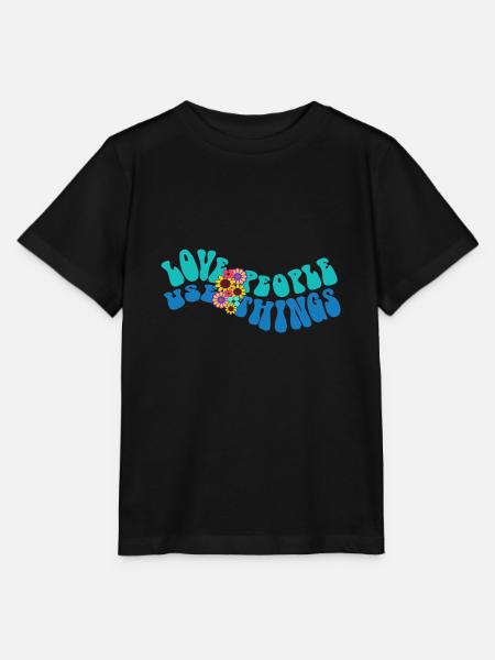 LOVE PEOPLE USE THINGS - Stanley/Stella Kinder T-Shirt MINI CREATOR - Schwarz
