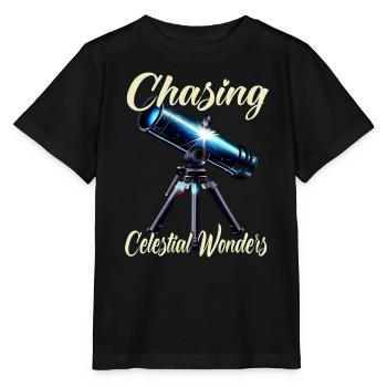 À la poursuite des merveilles célestes - T-shirt bio MINI CREATOR Stanley/Stella Enfant - noir - Devant - Mikhail (115cm)