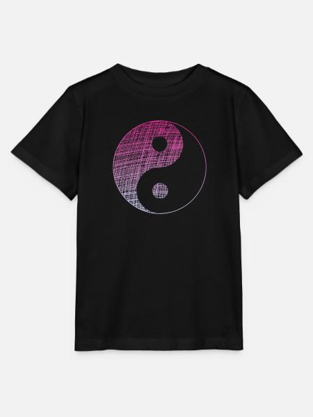 yin yang - Stanley/Stella Kinder T-Shirt MINI CREATOR - Schwarz