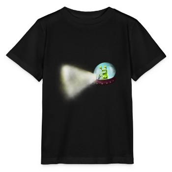 UFO - Stanley/Stella MINI CREATOR Kids’ T-Shirt - black - Front - Mikhail (115cm)