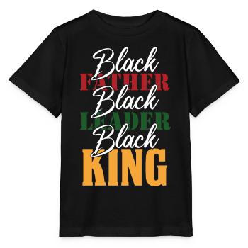 Black History Month Black History - Stanley/Stella Kinder T-Shirt MINI CREATOR  - Schwarz - Vorne - Mikhail (115cm)