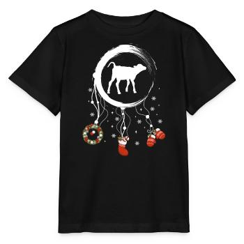 Kalb Weihnachten Weihnachtstraumfänger - Stanley/Stella Kinder T-Shirt MINI CREATOR  - Schwarz - Vorne - Mikhail (115cm)