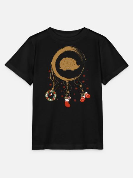 Igel Weihnachten Weihnachtstraumfänger - Stanley/Stella Kinder T-Shirt MINI CREATOR - Schwarz