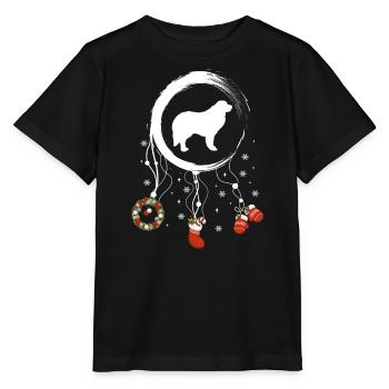 Große Pyrenäen Weihnachten Weihnachtstraumfänger - Stanley/Stella Kinder T-Shirt MINI CREATOR  - Schwarz - Vorne - Mikhail (115cm)