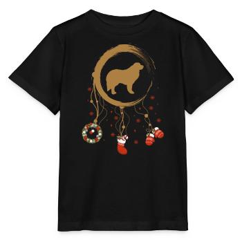 Große Pyrenäen Weihnachten Weihnachtstraumfänger - Stanley/Stella Kinder T-Shirt MINI CREATOR  - Schwarz - Vorne - Mikhail (115cm)