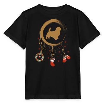Norfolk Terrier Weihnachten Weihnachtstraumfänger - Stanley/Stella Kinder T-Shirt MINI CREATOR  - Schwarz - Vorne - Mikhail (115cm)