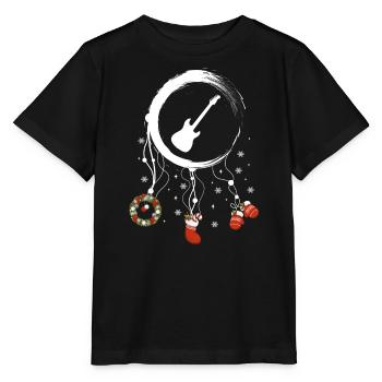 E-Bass Weihnachten Weihnachtstraumfänger - Stanley/Stella Kinder T-Shirt MINI CREATOR  - Schwarz - Vorne - Mikhail (115cm)