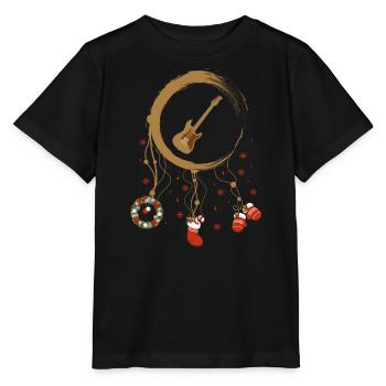 E-Bass Weihnachten Weihnachtstraumfänger - Stanley/Stella Kinder T-Shirt MINI CREATOR  - Schwarz - Vorne - Mikhail (115cm)