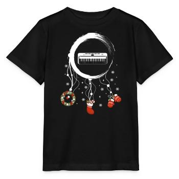 Tastatur Weihnachten Weihnachtstraumfänger - Stanley/Stella Kinder T-Shirt MINI CREATOR  - Schwarz - Vorne - Mikhail (115cm)
