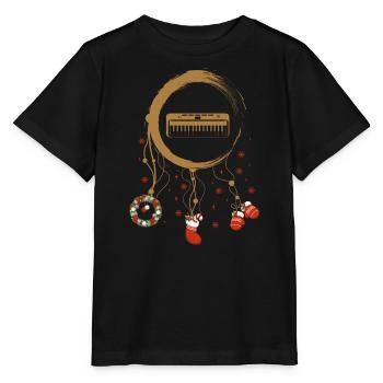 Tastatur Weihnachten Weihnachtstraumfänger - Stanley/Stella Kinder T-Shirt MINI CREATOR  - Schwarz - Vorne - Mikhail (115cm)