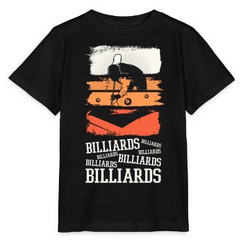 Billard Billard Billard Boules de queue Vintage Rétro - T-shirt bio MINI CREATOR Stanley/Stella Enfant - noir - Devant - Mikhail (115cm)