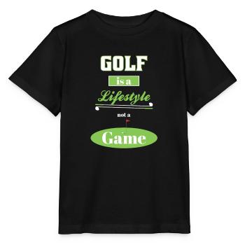 Golf Lifestyle - Stanley/Stella Kinder T-Shirt MINI CREATOR  - Schwarz - Vorne - Mikhail (115cm)