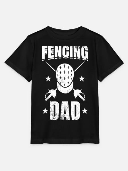 Fechten Papa - Stanley/Stella Kinder T-Shirt MINI CREATOR - Schwarz