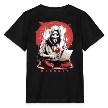 Anonymous Hacker - Stanley/Stella Kinder T-Shirt MINI CREATOR  - Schwarz - Vorne - Mikhail (115cm)