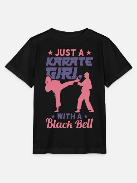 Karate Mädchen - Stanley/Stella Kinder T-Shirt MINI CREATOR  - Schwarz