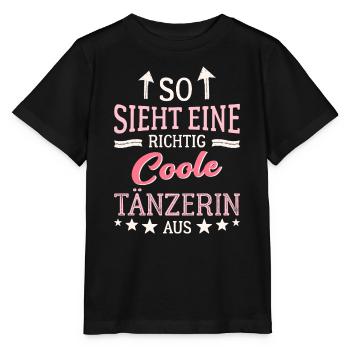 So sieht eine richtig coole Tänzerin aus - Stanley/Stella Kinder T-Shirt MINI CREATOR  - Schwarz - Vorne - Mikhail (115cm)
