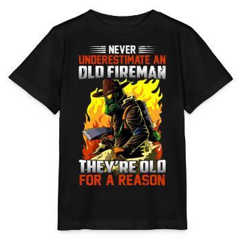 Fire brigade - Stanley/Stella MINI CREATOR Kids’ T-Shirt - black - Front - Mikhail (115cm)