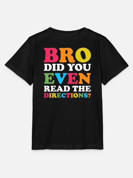 Bro read the directions - Stanley/Stella Kinder T-Shirt MINI CREATOR - Schwarz