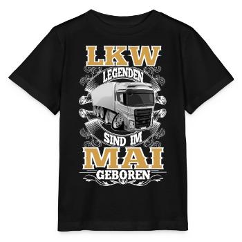 Anniversaire du chauffeur routier : mai - T-shirt bio MINI CREATOR Stanley/Stella Enfant - noir - Devant - Mikhail (115cm)