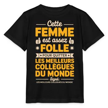 Departure Co-worker New Job Retirement - Stanley/Stella MINI CREATOR Kids’ T-Shirt - black - Front - Mikhail (115cm)