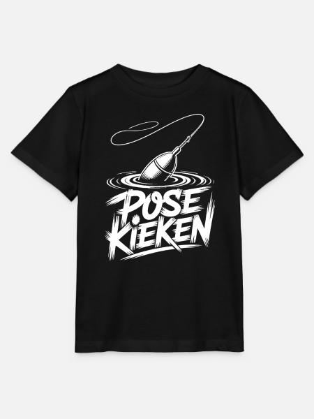 Angeln Spruch Pose - Stanley/Stella Kinder T-Shirt MINI CREATOR  - Schwarz