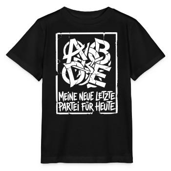 Satire auf die unendlichen Parteineugründugen - Stanley/Stella Kinder T-Shirt MINI CREATOR  - Schwarz - Vorne - Mikhail (115cm)