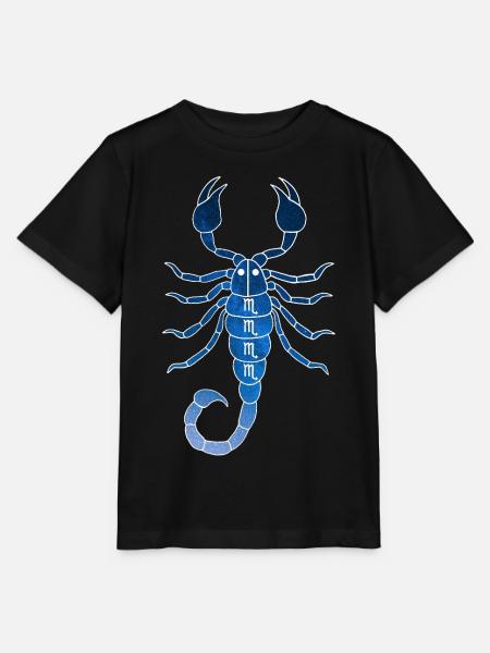 Skorpion und das Universum - Stanley/Stella Kinder T-Shirt MINI CREATOR - Schwarz