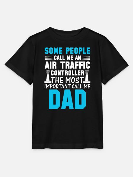 Fluglotsen Dad - Stanley/Stella Kinder T-Shirt MINI CREATOR  - Schwarz