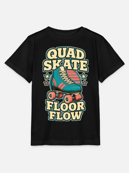 QUAD SKATE FLOOR FLOW - Stanley/Stella Kinder T-Shirt MINI CREATOR - Schwarz