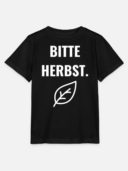 Bitte Herbst. - Stanley/Stella Kinder T-Shirt MINI CREATOR  - Schwarz