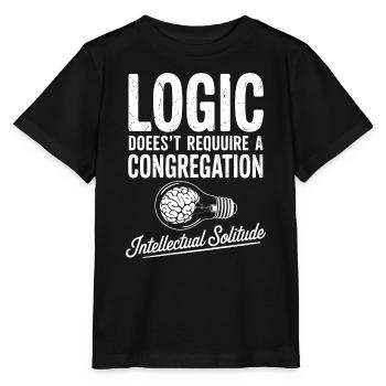Ampoule de la solitude intellectuelle - T-shirt bio MINI CREATOR Stanley/Stella Enfant - noir - Devant - Mikhail (115cm)