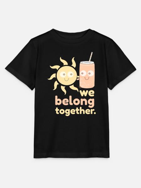 we belong together. drôlig. - Stanley/Stella Kinder T-Shirt MINI CREATOR - Schwarz
