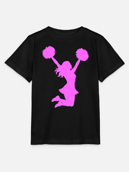 Pink Cheerleader Silhouette - Stanley/Stella Kinder T-Shirt MINI CREATOR  - Schwarz