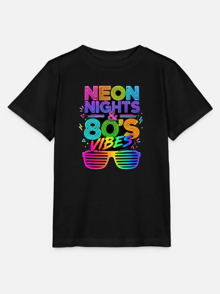 80's Nights 80er Jahre - Stanley/Stella Kinder T-Shirt MINI CREATOR - Schwarz