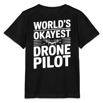 Der beste Drohnenpilot der Welt - Stanley/Stella Kinder T-Shirt MINI CREATOR  - Schwarz - Vorne - Mikhail (115cm)