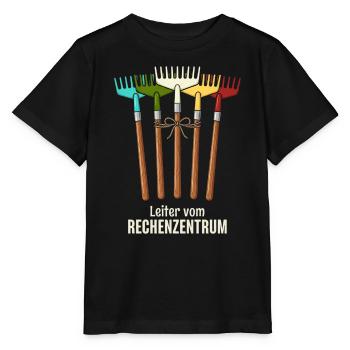 Rechenzentrum Gartenarbeit Landschftsgärtner - Stanley/Stella Kinder T-Shirt MINI CREATOR  - Schwarz - Vorne - Mikhail (115cm)