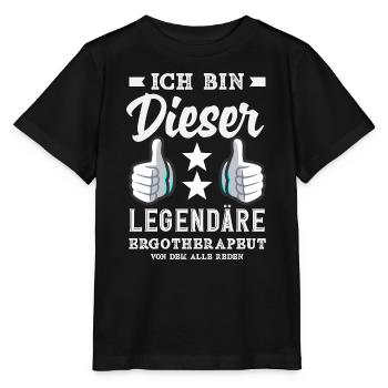 Legendärer Ergotherapeut - Stanley/Stella Kinder T-Shirt MINI CREATOR  - Schwarz - Vorne - Mikhail (115cm)