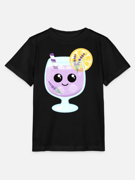 Süßes lila Spritz Getränk mi Lavendel und Zitrone - Stanley/Stella Kinder T-Shirt MINI CREATOR - Schwarz