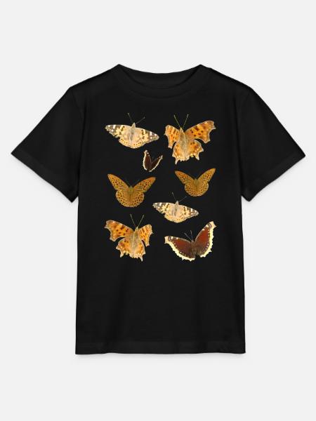Insekten Schmetterlinge - Stanley/Stella Kinder T-Shirt MINI CREATOR - Schwarz