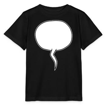 Sprechblasen-Skizze Outline - Stanley/Stella Kinder T-Shirt MINI CREATOR  - Schwarz - Vorne - Mikhail (115cm)