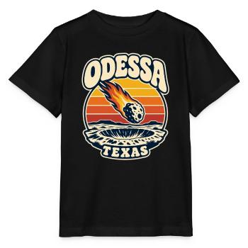 Texas Odessa Meteor Sunset - Stanley/Stella Kinder T-Shirt MINI CREATOR  - Schwarz - Vorne - Mikhail (115cm)