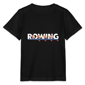 Rudern Herren Vierer ohne Steuermann - Stanley/Stella Kinder T-Shirt MINI CREATOR  - Schwarz - Vorne - Mikhail (115cm)
