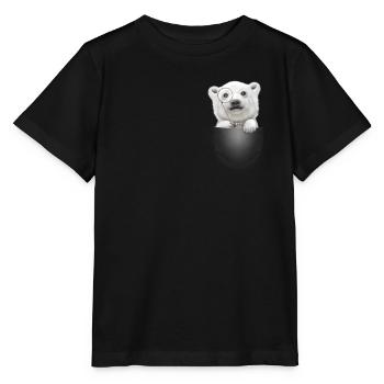 OURS POLAIRE DE POCHE - T-shirt bio MINI CREATOR Stanley/Stella Enfant - noir - Devant - Mikhail (115cm)