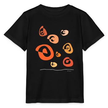 Abstract design of turning car tire - Stanley/Stella MINI CREATOR Kids’ T-Shirt - black - Front - Mikhail (115cm)