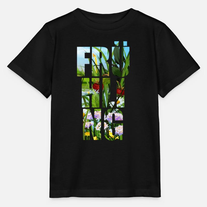Frühling Frühlingsanfang Geschenkidee - Stanley/Stella Kinder T-Shirt MINI CREATOR  - Schwarz